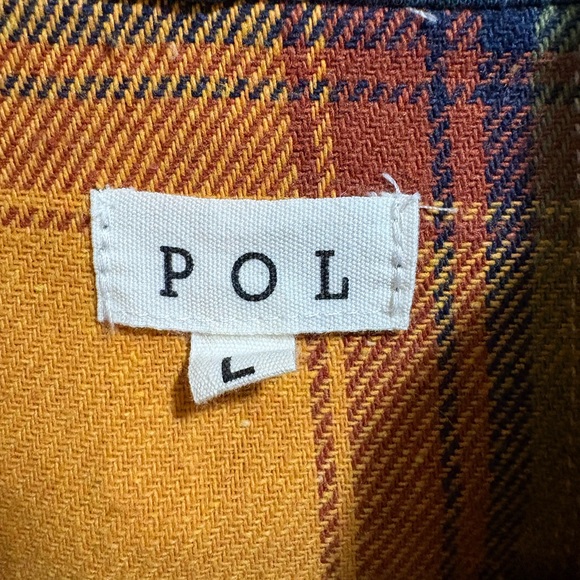 Three Bird Nest POL NWOT Plaid Patch Hooded Frayed Jacket - Picture 5 of 5